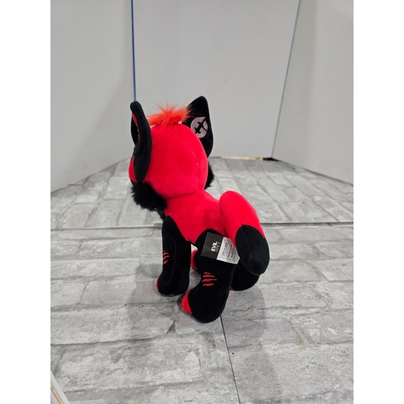 Evil Geniuses Domonique Sonic Fox Red Black 10" Fursona Plush Furry Cosplay - Picture 3 of 10